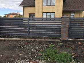 Забор жалюзи 72 метра фото в Кореновске