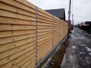 Деревянный забор елочка 150 метров фото в Кореновске