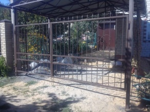 Решетчатые ворота распашные - пример 12 фото в Кореновске