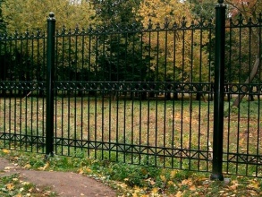 Сварные заборы с забивными столбами 12 соток фото стоимость под ключ